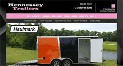 Desktop Screenshot of hennesseytrailers.com