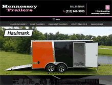 Tablet Screenshot of hennesseytrailers.com